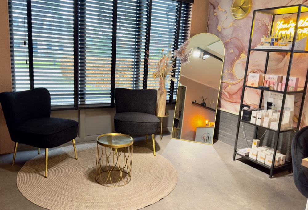 De salon van Be Pretty Studio in Lutten